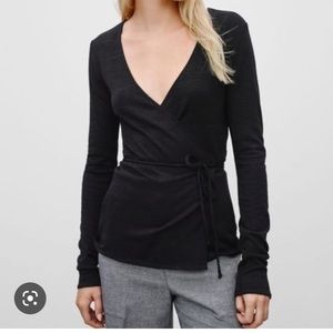 Aritzia Wilfred Free Katsia Ballet wrap top small